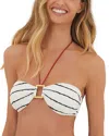 Vix Serpentine Debbie Bandeau Bikini Top In Multi