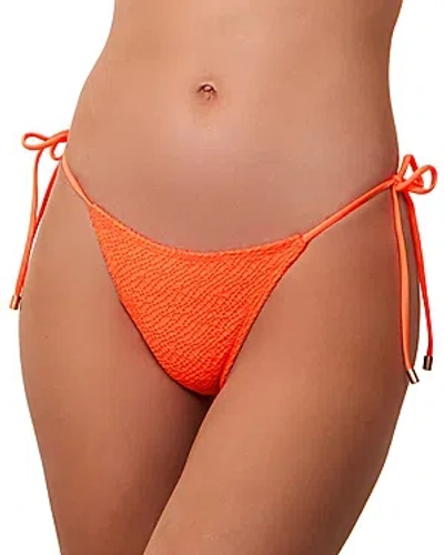 Vix Side Tie Bikini Bottom In Orange