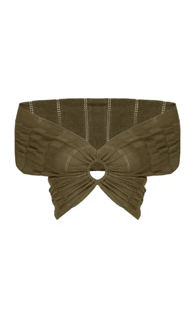 Vix Solaro Knitted Cropped Top