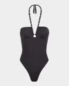 Vix Atena Carol One Piece Swimsuit In Grey
