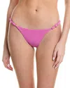 Vix Solid Atena Cheeky Bikini Bottom In Purple