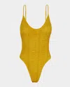 Vix Bailey One Piece Swimsuit In Yellow