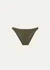 Vix Solid Basic Full Bikini Bottoms In Evergreen