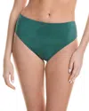 Vix Solid Bela Hot Pant Bikini Bottom In Green