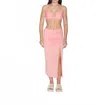 Vix Solid Bela Midi Skirt In Peach In Pink