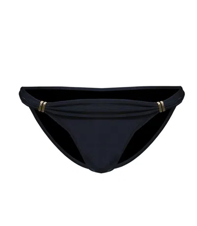 Vix Solid Bia Black Full Cut Bikini Bottom