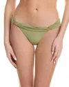 Shop Vix Solid Bia Tube Bikini Bottom In Green