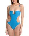 Vix Solid Cora One-piece In Blue