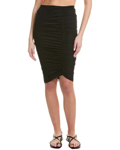 Vix Solid Frida Midi Skirt In Black
