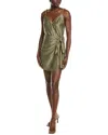 Vix Solid Gisa Detail Silk-blend Dress