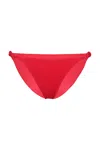 Vix Solid Holly Detail Full Bottom Summerwine In Red