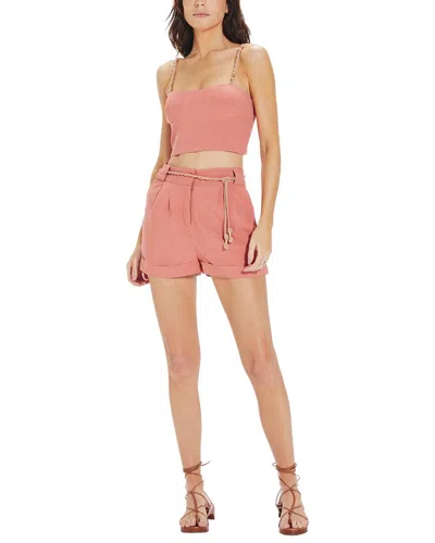 Vix Solid Janis Detail Short In Pink