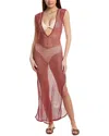 Vix Solid Kimmy Long Cover-up In Orange