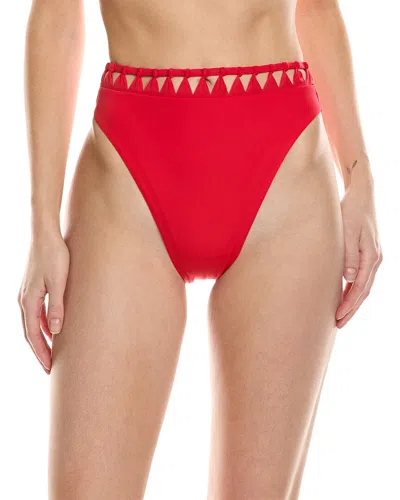 Vix Solid Leeza Hot Pants In Red