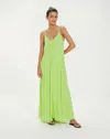 Vix Solid Lilly Detail Long Cover Up Lime In Green