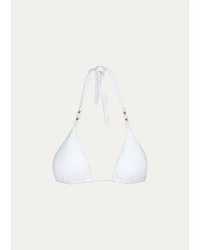 Vix Solid Paula Bikini Top In White