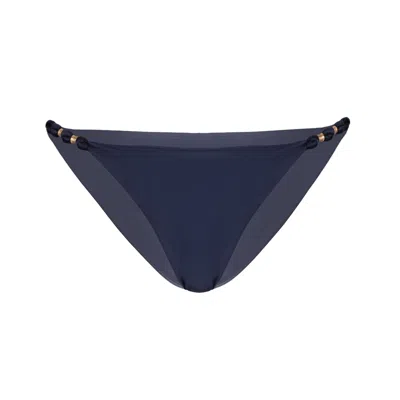 Vix Solid Paula Brazilian Bottom Navy In Blue