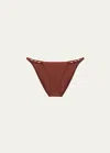 Vix Solid Beads Full Bikini Bottoms In Nutshell