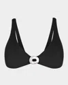 Vix Solid Sam Mayra Bikini Top In Black