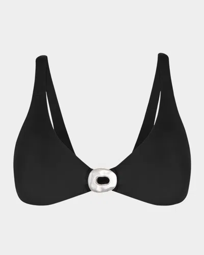 Vix Solid Sam Mayra Bikini Top In Black