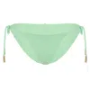 Vix Solid Shaye Tie Side Full Bottom Lime