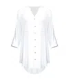 Vix Solid Soft Chemise White In White