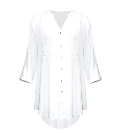 Vix Solid Soft Chemise White