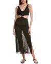 Vix Solid Thuly Long Cover-up In Black