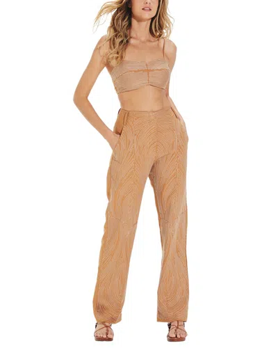 Vix Solid Valentina Pants In Brown