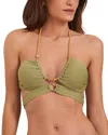 Vix Swim Top In Green