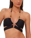 Vix Solid Kaia Gi Bikini Top In Black