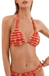 Vix Swimwear Agni Bia Tube Bikini Top In Red