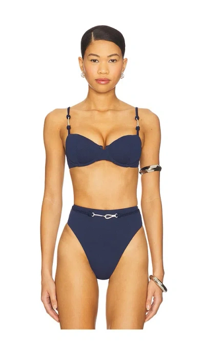 Vix Swimwear Alba Nissi Bikini Top In Blue