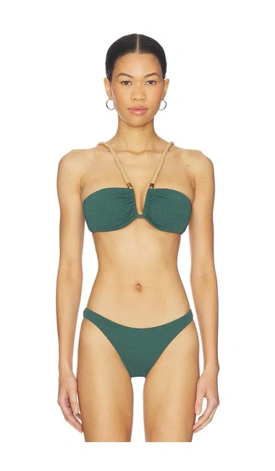 Vix Swimwear April Carol Bikini Top In Green