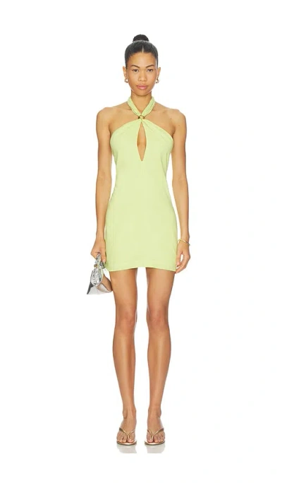 Vix Swimwear Aster Short Dress In Yellow
