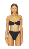 Vix Swimwear Blake Bandeau Bikini Top In Black