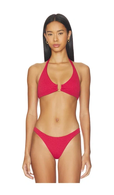 Vix Swimwear Callie Alanna Top In Red