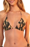 Vix Swimwear Serena Tri Top In Black Multi