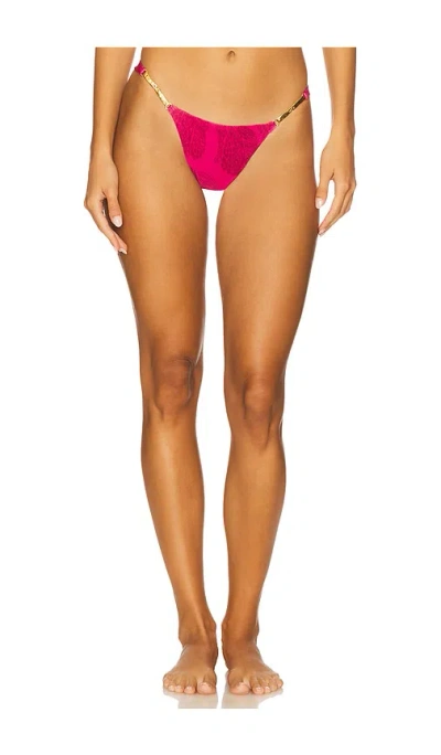 Vix Swimwear Candice Cheeky Bikini Bottom In Pink