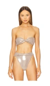Vix Swimwear Cassie Bandeau Top In Champagne