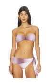 Vix Swimwear Elsie Bandeau Bikini Top In Purple