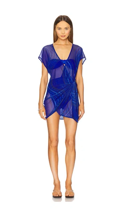Vix Swimwear Emily Short Cover Up In Royal
