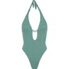 Vix Swimwear Fiernze Kori One-piece Swimsuit In Blue Green