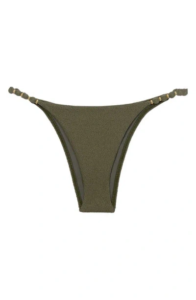 Vix Swimwear Firenze Beads Bikini Bottoms In Green