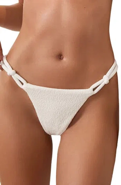 Vix Swimwear Firenze Edie Double Strap Bikini Bottoms In White