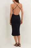 Vix Swimwear Firenze Isabela Cover-up Midi Dress In Black