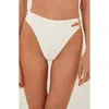 Vix Swimwear Firenze Jolie High Waist Bikini Bottoms In White