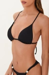 Vix Swimwear Firenze Kori T-back Bikini Top In Black
