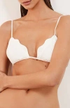 Vix Swimwear Firenze Lou Paral Triangle Bikini Top In Firenze White