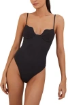 Vix Swimwear Firenze Lou Underwire One-piece Swimsuit In Black